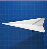 avión de papel dardo básico